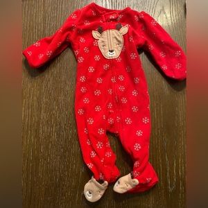 Carter’s reindeer fleece sleeper